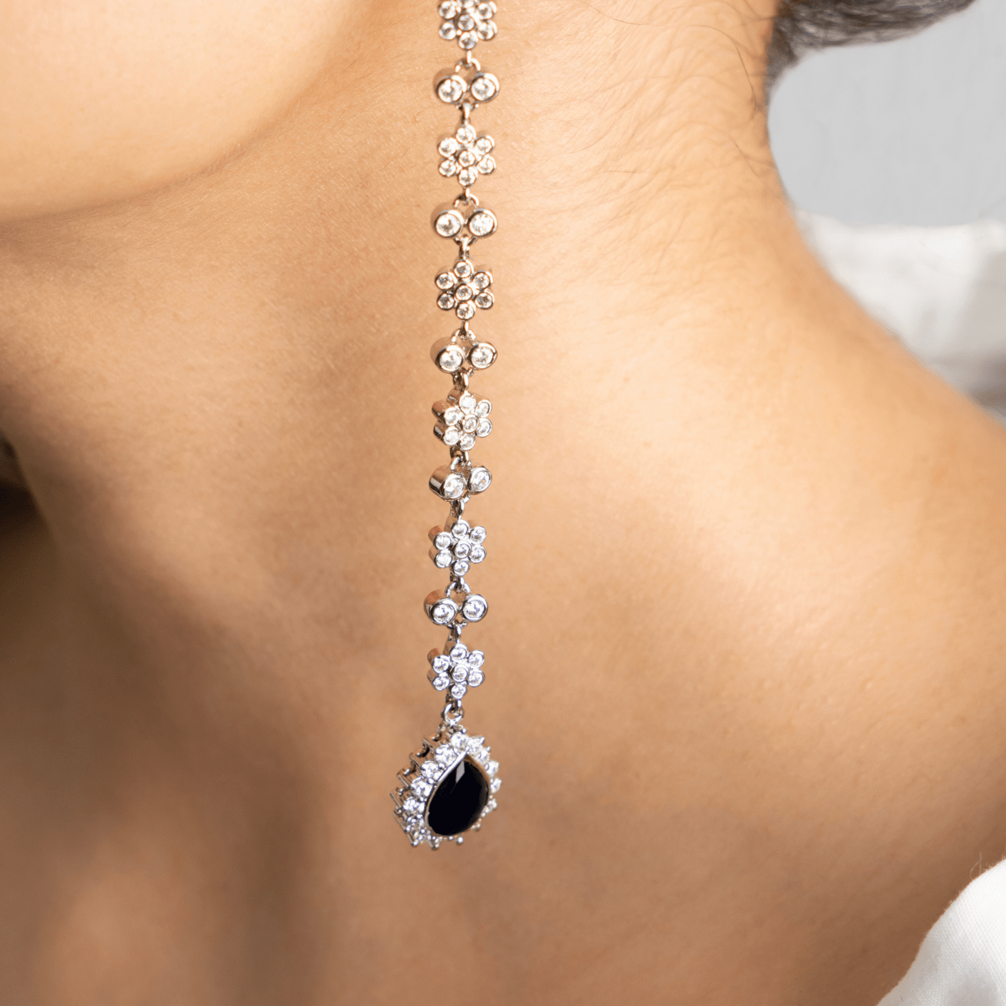Radiant Floral Chandelier Earrings - Suramya
