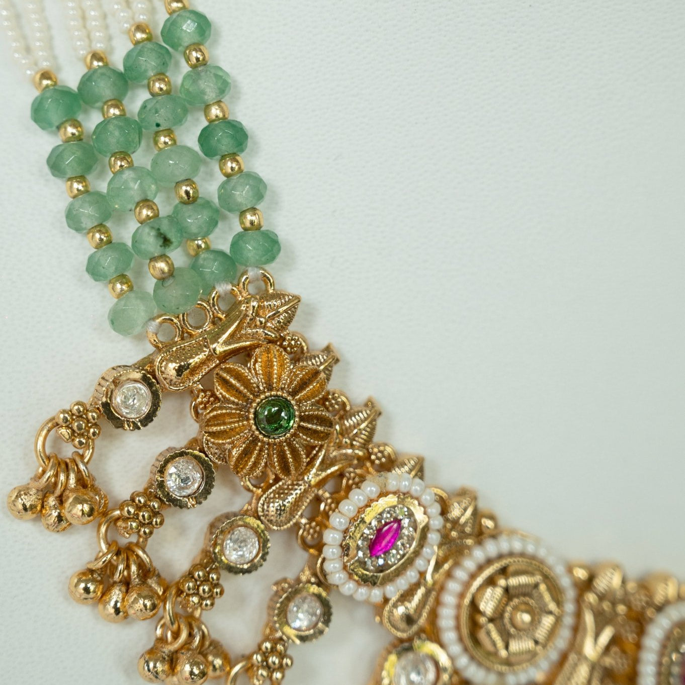 Rajlakshmi Temple Necklace Set - Suramya