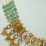 Rajlakshmi Temple Necklace Set - Suramya