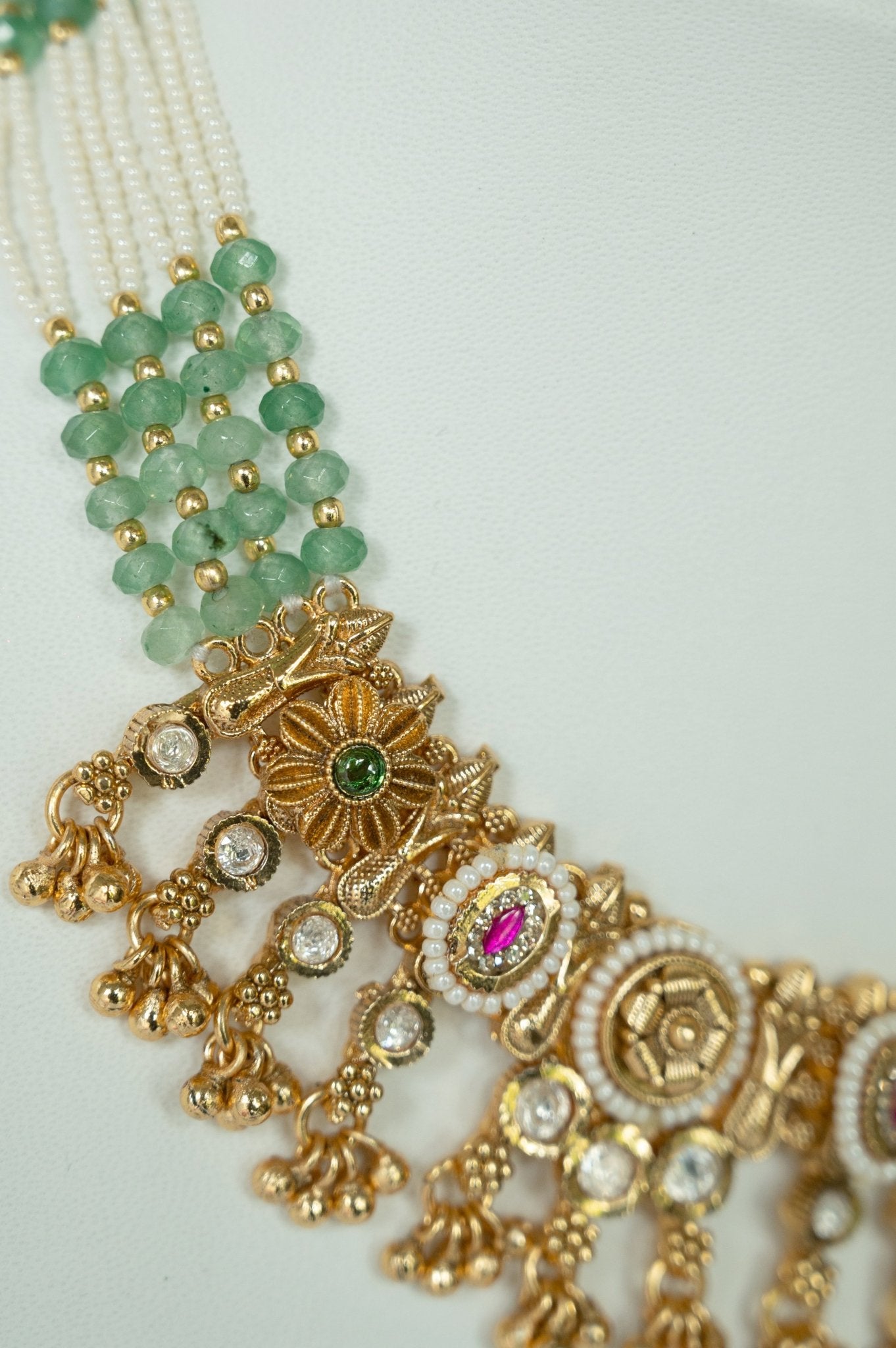 Rajlakshmi Temple Necklace Set - Suramya
