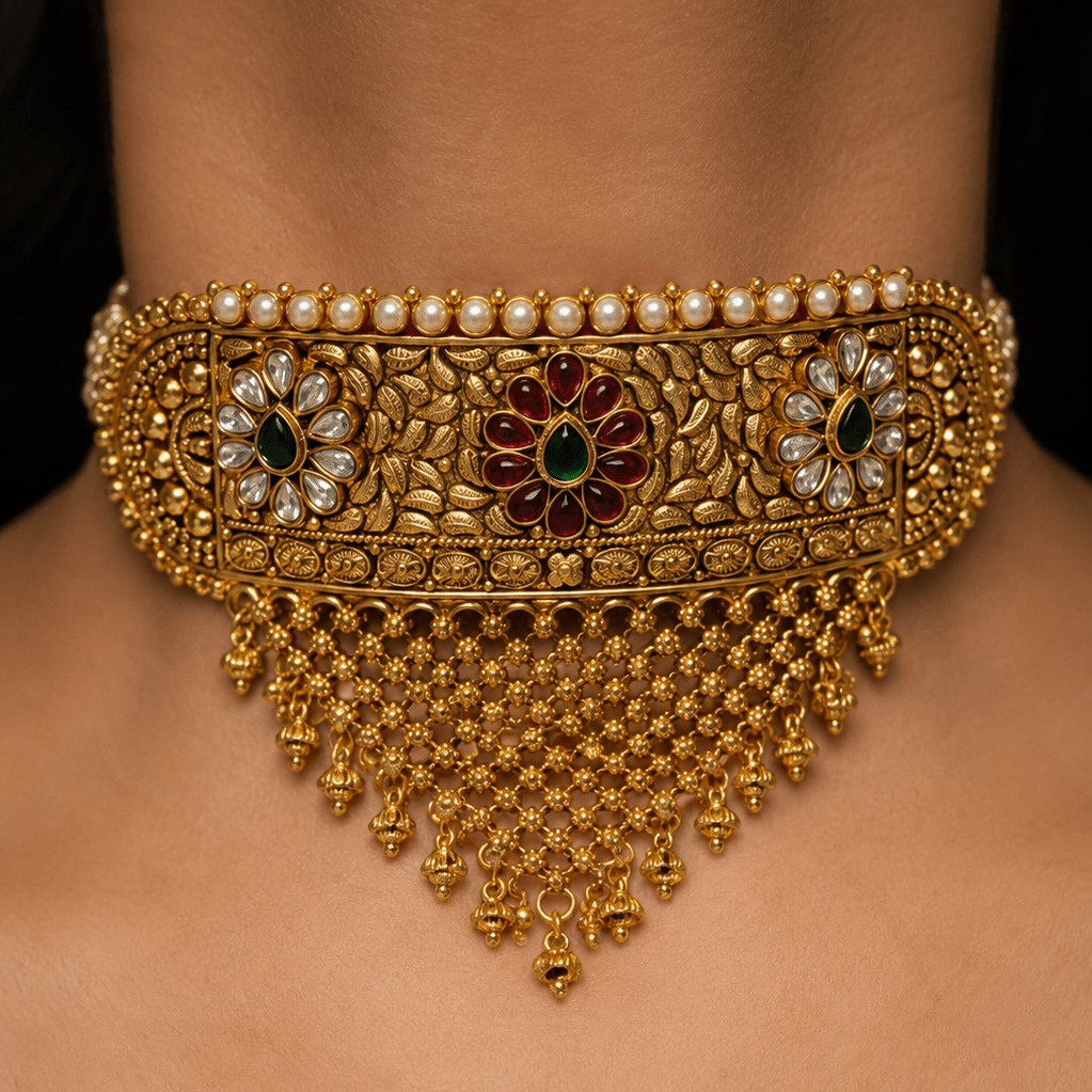 Rajputi Aad heritage Choker Set - Suramya