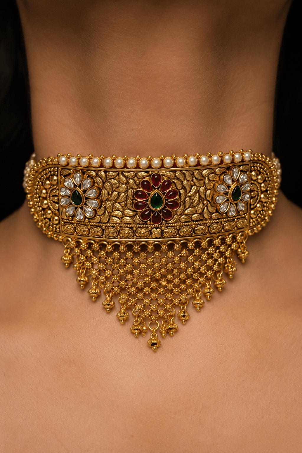 Rajputi Aad heritage Choker Set - Suramya