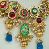 Royal Enamel Heritage Necklace Set - Suramya