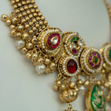 Royal Enamel Heritage Necklace Set - Suramya