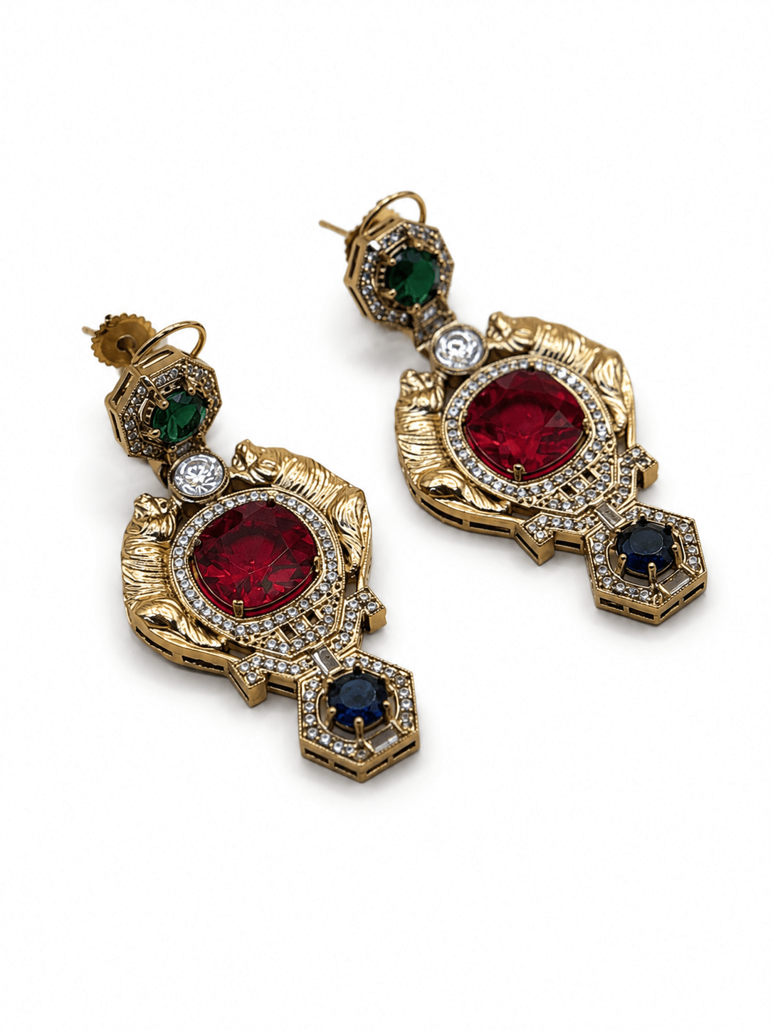 Sabyasachi-inspired Royal Durbar Choker & Earrings - Suramya Designs