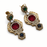 Sabyasachi-inspired Royal Durbar Choker & Earrings - Suramya Designs