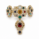 Sabyasachi-inspired Royal Durbar Choker & Earrings - Suramya Designs
