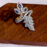 Sapphire Leaf Whisper Ring - Suramya