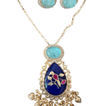 Single bird pendant set - Suramya