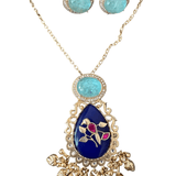 Single bird pendant set - Suramya