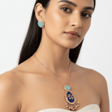 Single bird pendant set - Suramya