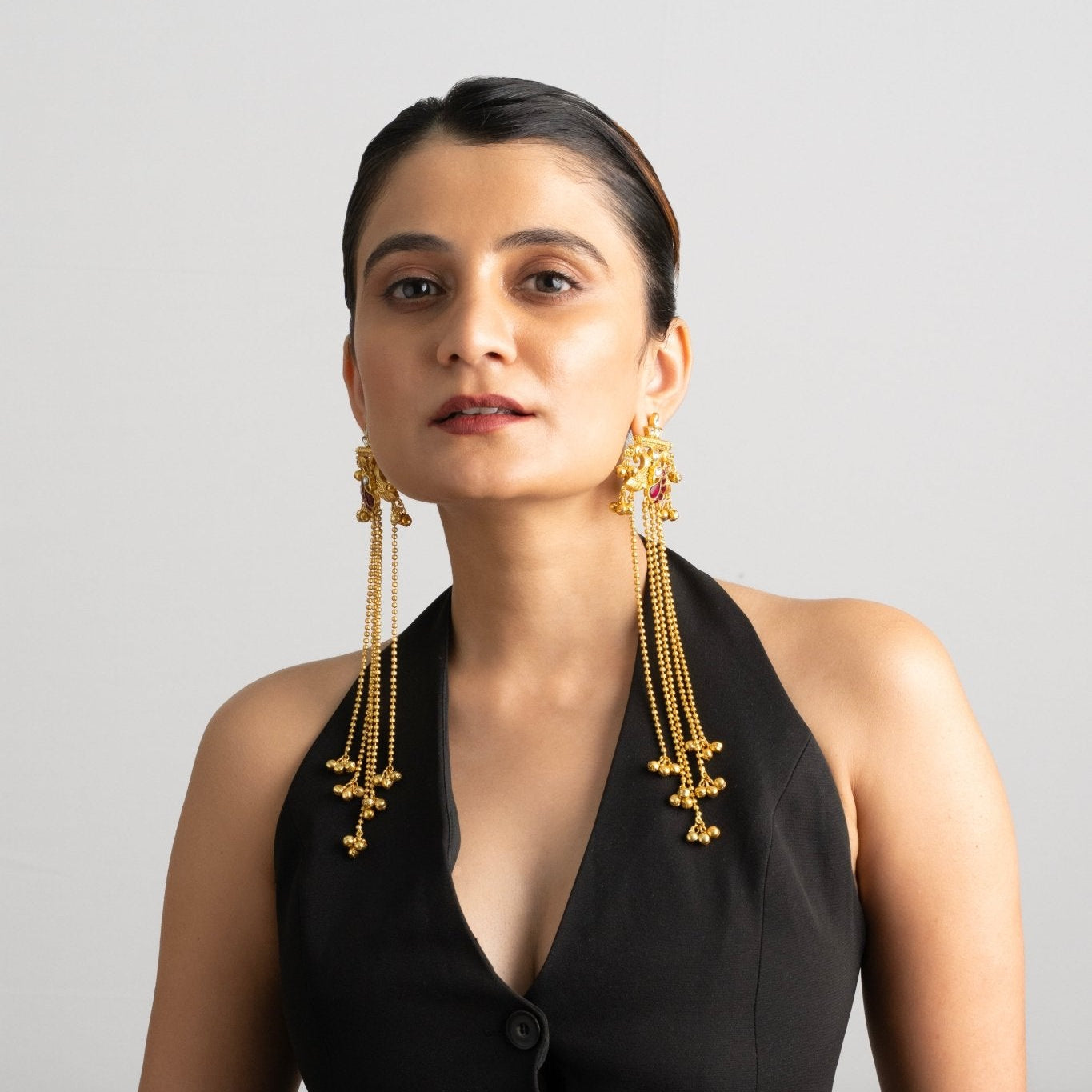Statement Kashmiri Earrings - Suramya