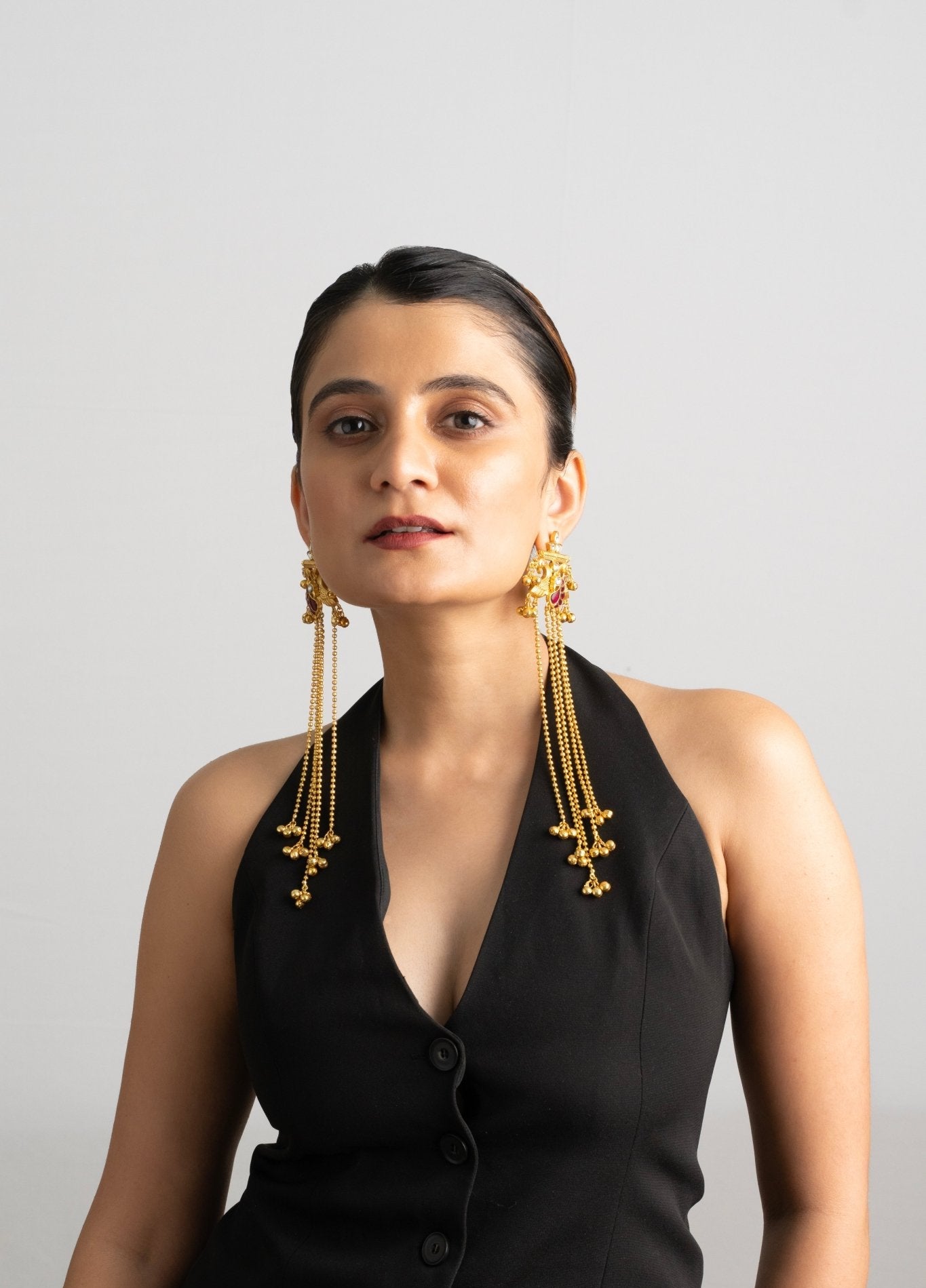 Statement Kashmiri Earrings - Suramya