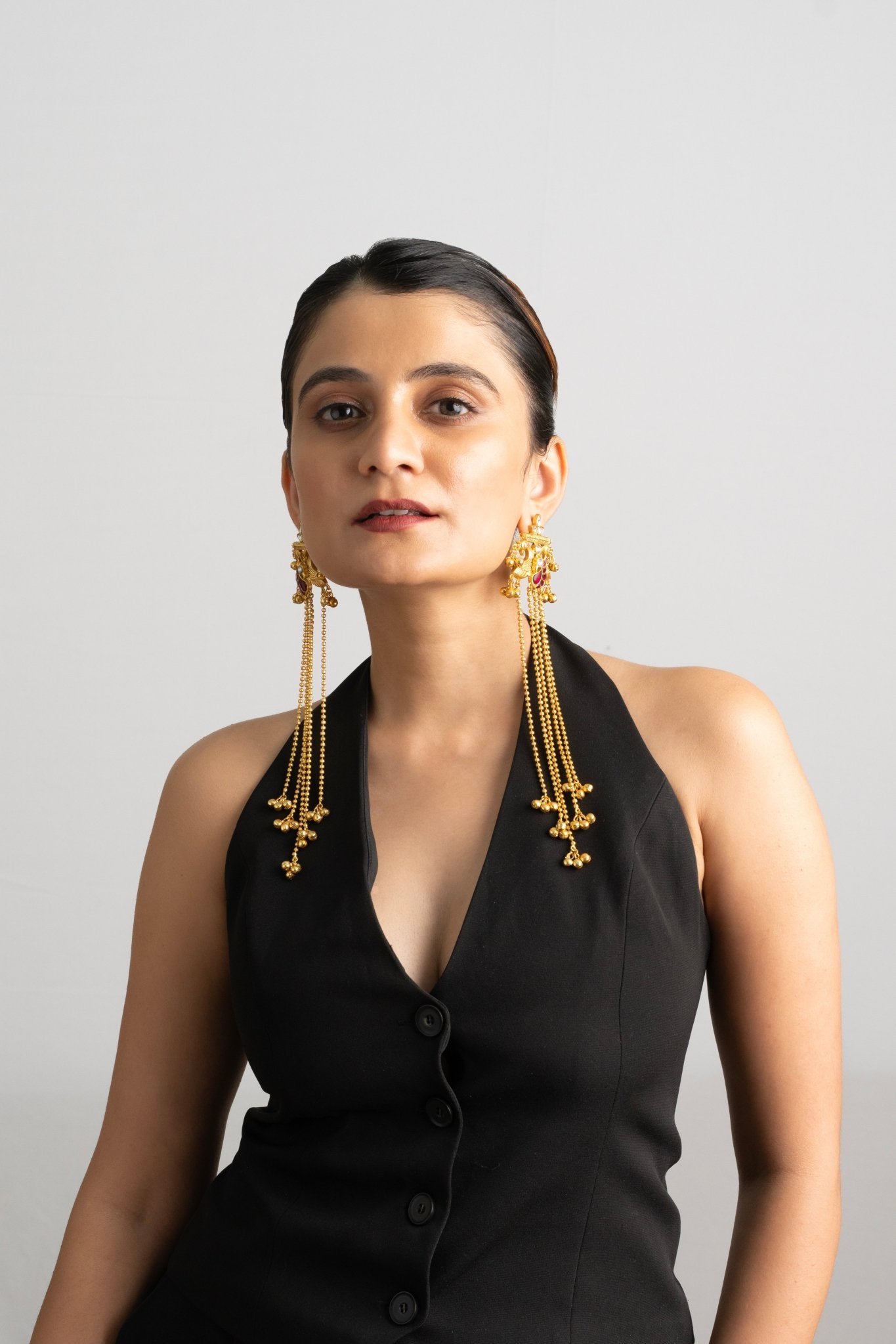 Statement Kashmiri Earrings - Suramya