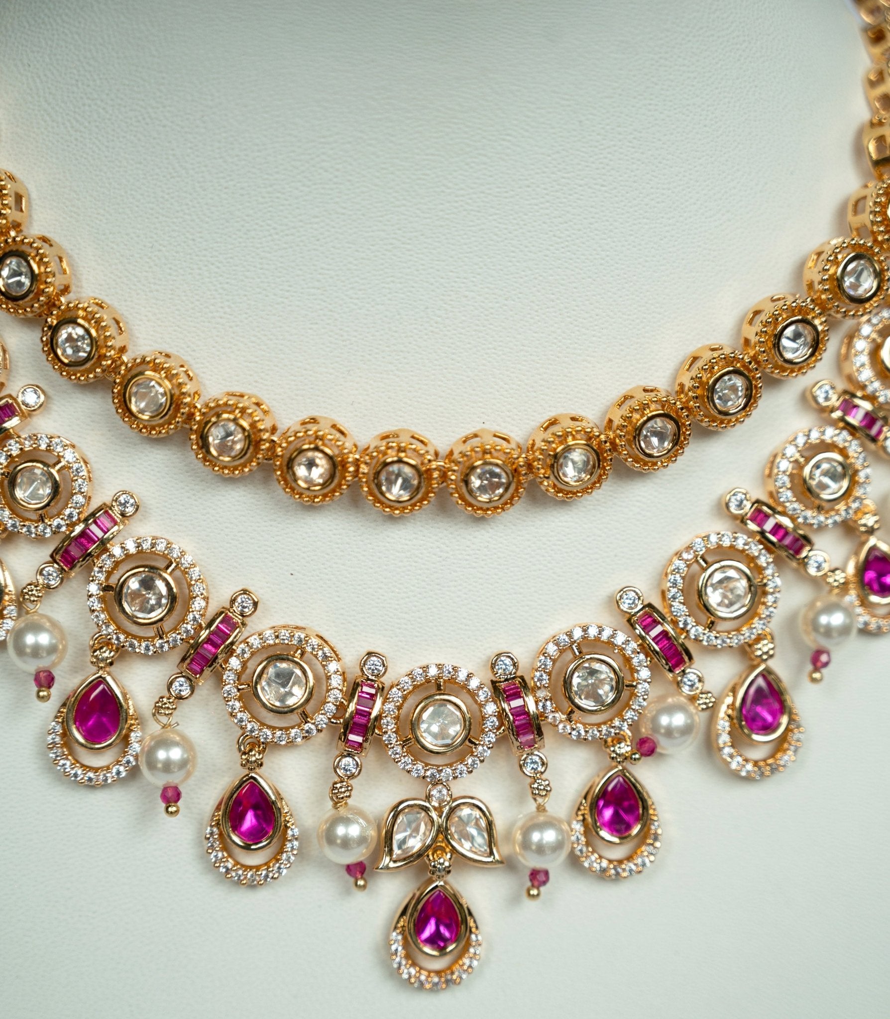 Suhani Ruby Pearl Set - Suramya