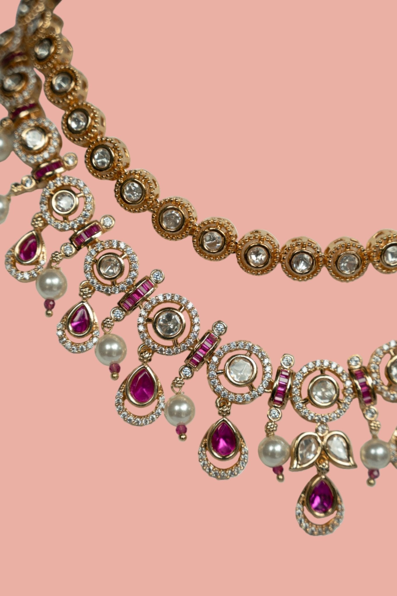 Suhani Ruby Pearl Set - Suramya