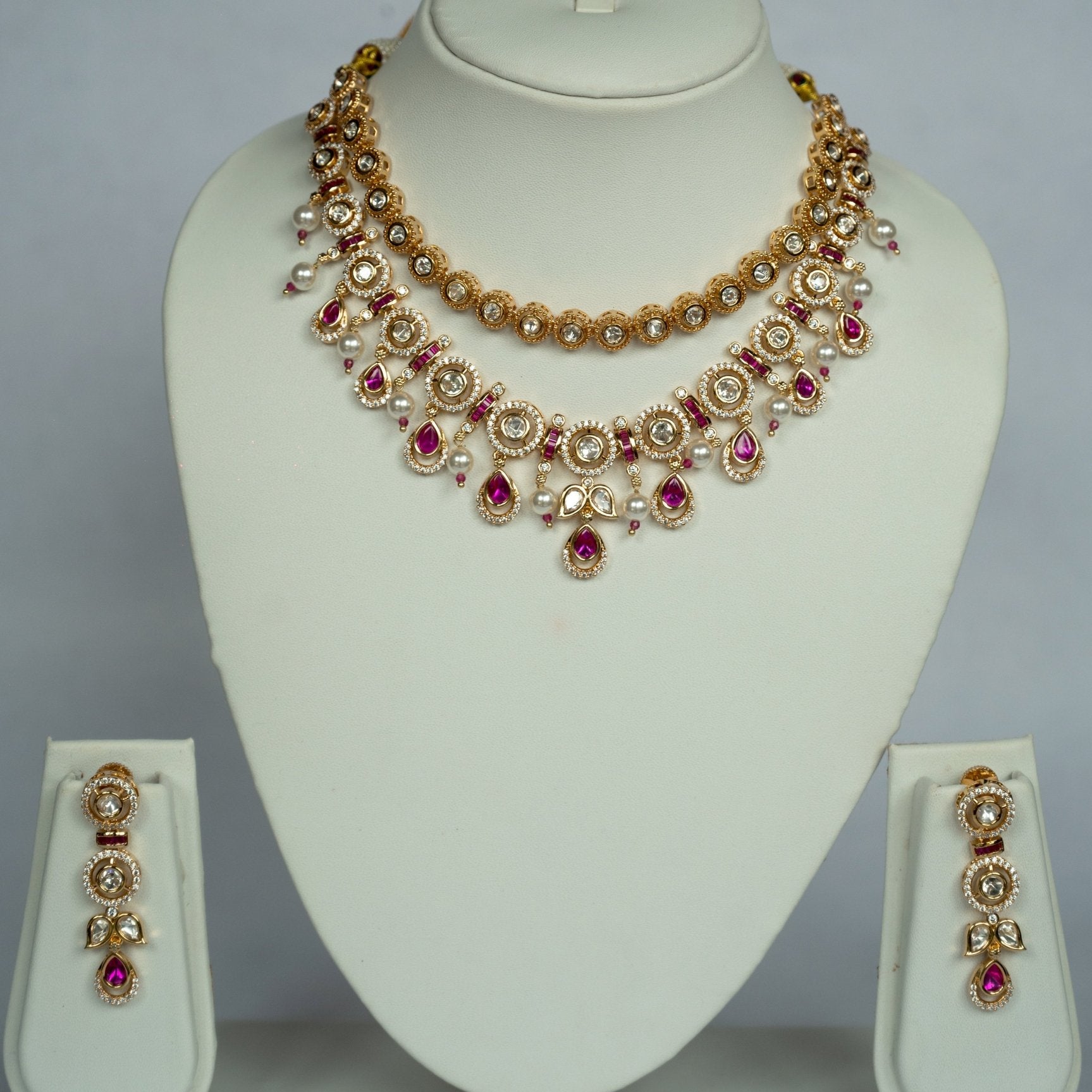 Suhani Ruby Pearl Set - Suramya