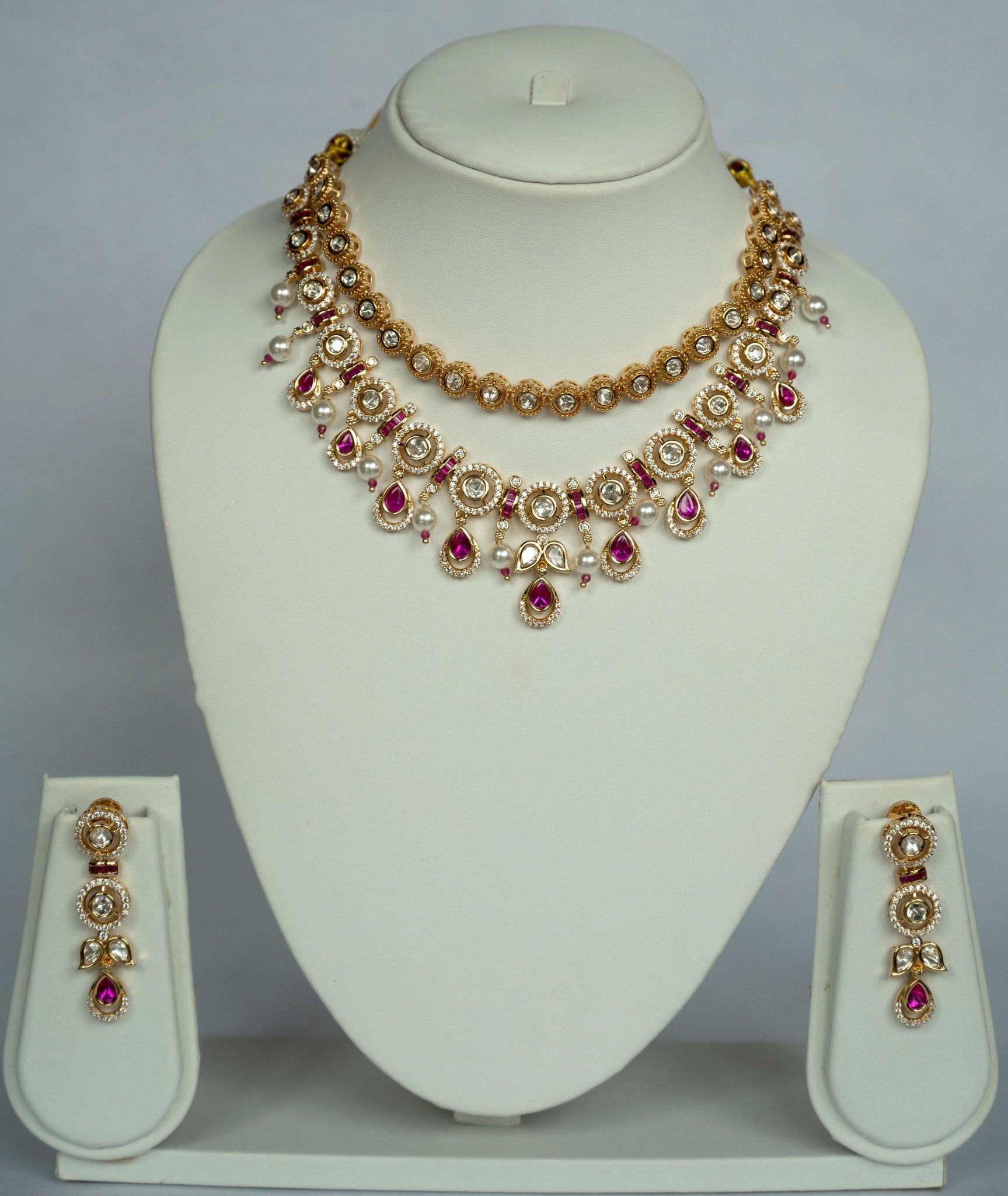 Suhani Ruby Pearl Set - Suramya