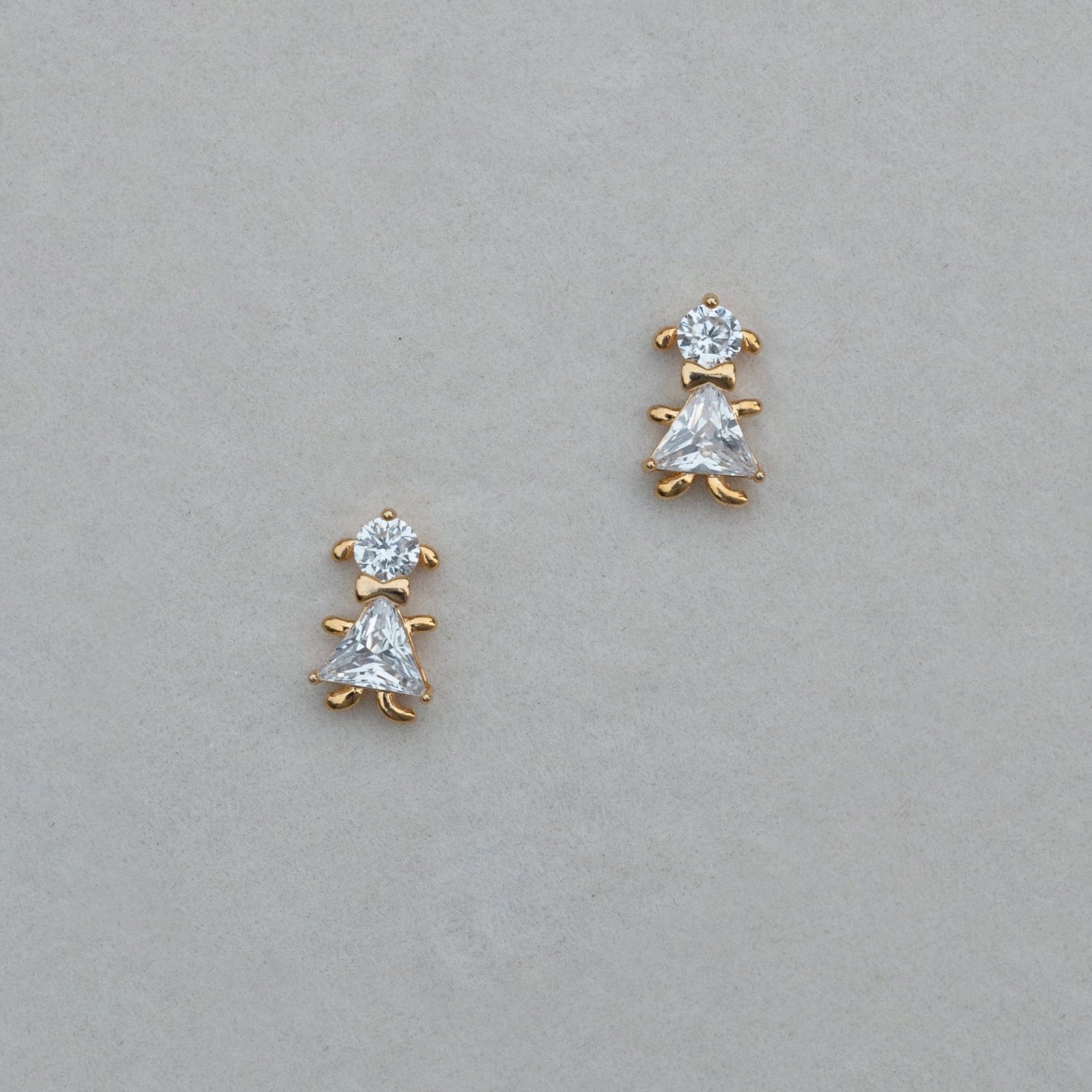 Triad Crystal Studs - Suramya