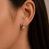 Triad Crystal Studs - Suramya Designs