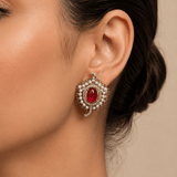 Zoya studs( Red and Mint) - Suramya Designs